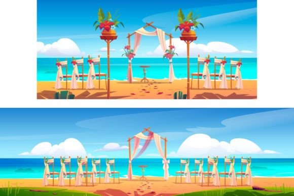 Beach Wedding Set: Designing Romance by the Sea