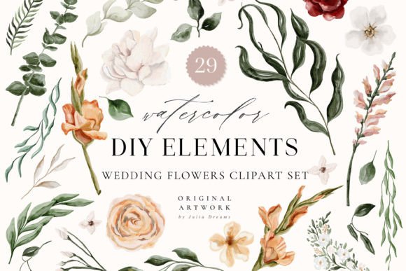 Bring Soft, Organic Elegance to Your Projects with Watercolor Florals
