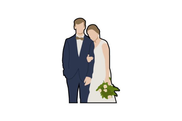 Couple Wedding Bride Draw Illustration: A Designer's Essential Asset