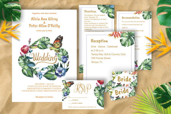 Crafting Your Dream Tropical Wedding with DIY Invitations