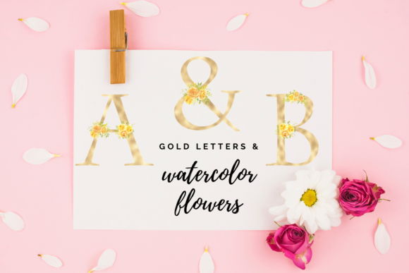 Golden Alphabets for Wedding Stationery and Luxury Branding