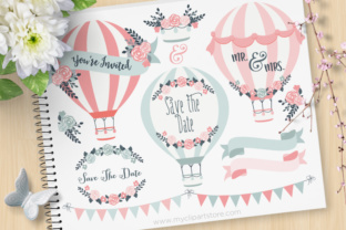 Hot Wedding Air Balloons: Design Assets for Dreamy Branding