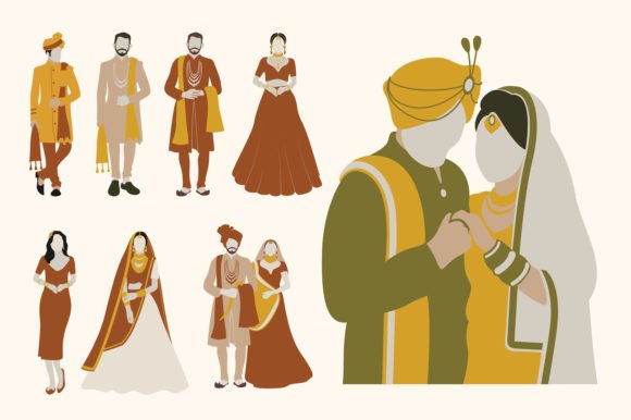 Infuse Your Designs with Boho Charm: A Wedding Vector Collection